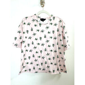 No.6 Store Baby Pink Floral T-Shirt Fun Preppy Unique Luxury Designer Basics M